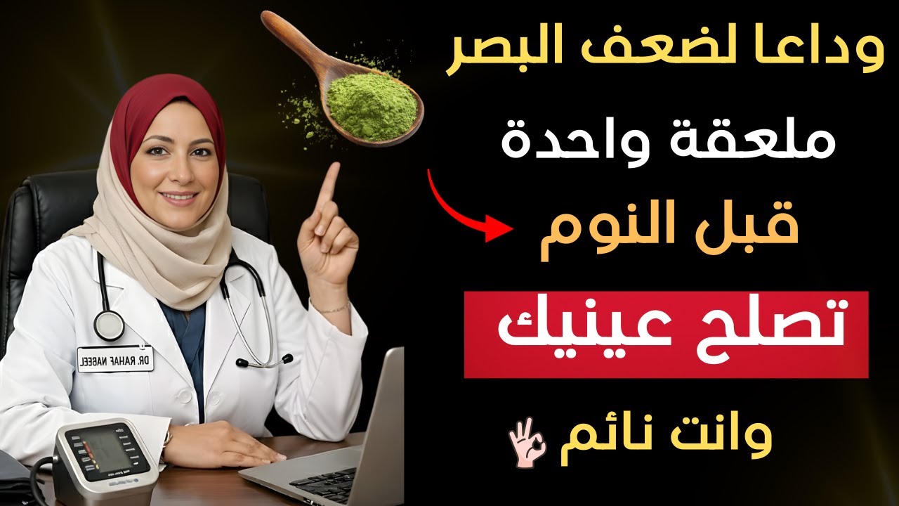 تناول هذا ليلاً لـ 8 أسابيع واستعد وضوح بصرك! (نصيحة طبيبة لمن تجاوز الـ 60) | د. رهف نبيل