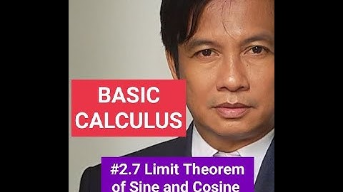 Limit Theorems for Sine and Cosine Function (Basic Calculus, STEM)