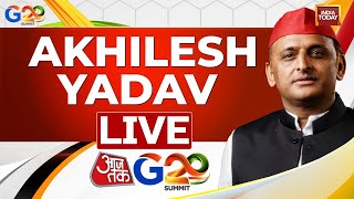 Akhilesh Yadav Interview: SP's Akhilesh On Elections | Aaj Tak G-20 Summit | Akhilesh on Modi Govt screenshot 3