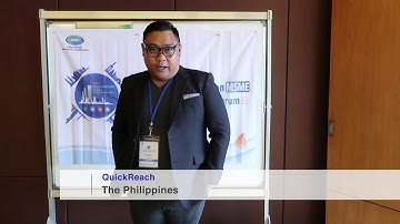 Interview of "QuickReach" at APEC Policy Dialogue on MSME Marketplace & O2O Forum