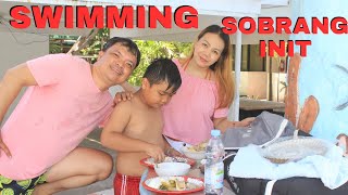 Family Bonding nag SWIMMING sa Sobrang init