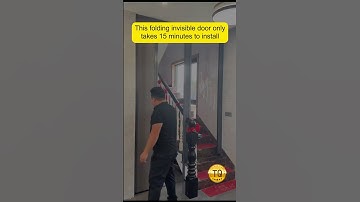 The invisible partition door with no drilling design only takes 15 minutes to install, no drilling
