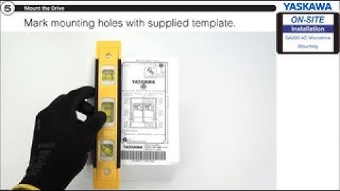 How to Panel Mount the Yaskawa GA500 Industrial AC Microdrive