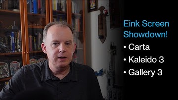 Eink Screen Showdown! (B&W vs Color: Carta vs. Kaleido 3 vs. Gallery 3)