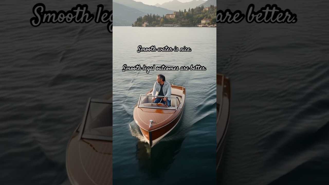 Smooth water is nice. Smooth legal outcomes are better.
