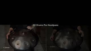 X8 Drums Genesis Handpan D Kurd With Bag and Stand