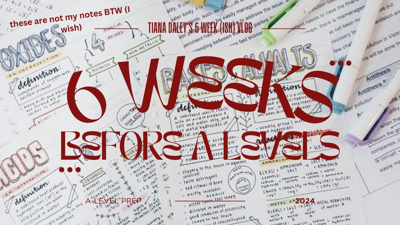 THE LAST SIX(ISH) WEEKS BEFORE A LEVELS VLOG!! (no cute study montages ...