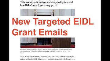 New Targeted EIDL Grant Emails & New PPP Loan Rules Start Today