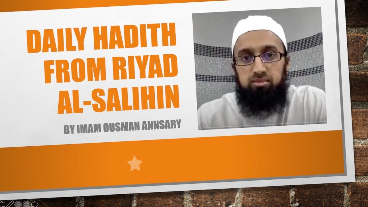 Daily Hadith  By Imam  Ousman Annsary YouTube