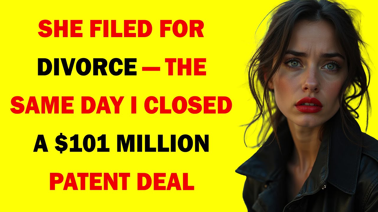 HE SERVED THE DIVORCE PAPERS — I’D JUST SOLD A PATENT FOR $101 MILLION