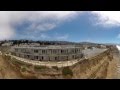 Drone 360/VR Video of Pacifica, CA, Cliff Erosion - Apartments Falling Into the Ocean