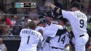 Marlins walk off on Uggla's clutch hit