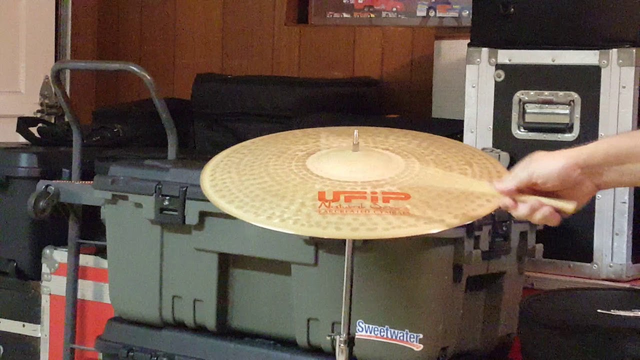 21" UFIP Natural Ride Cymbal, Medium weight, Red Label
