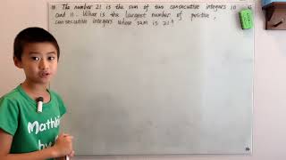 What is the largest number of positive consecutive integers whose sum is 21