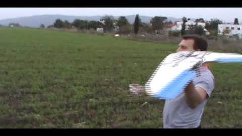 Wii Nunchuck RC flying Wing LRS UHF - walkie talkie used to control aircraft