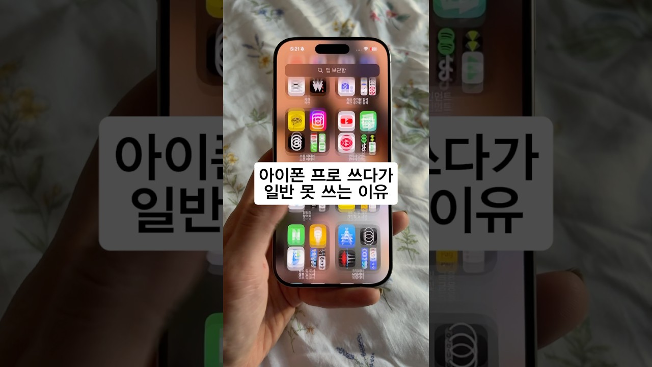 아이폰 프로 쓰다가 일반 못 쓰는 이유