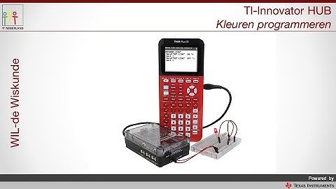 Path to STEM-project: TI-Innovator HUB Kleuren programmeren