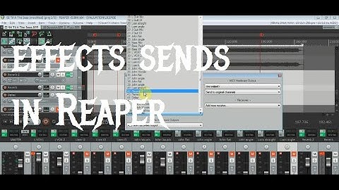 Using Effects Sends in Reaper