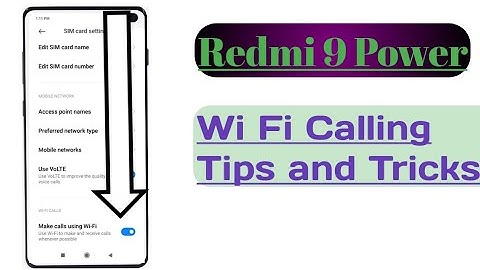 Redmi 9 Power || Wi Fi Calling Setup How To Use 🔥
