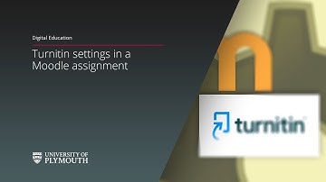 Turnitin settings in a Moodle assignment
