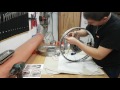 Lacing a Motorcycle Wheels  - timelapse