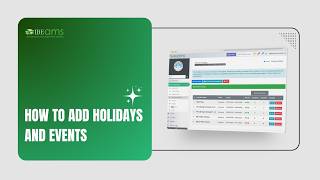 How to Add Holidays and Events in IBEAMS | Quick Demo