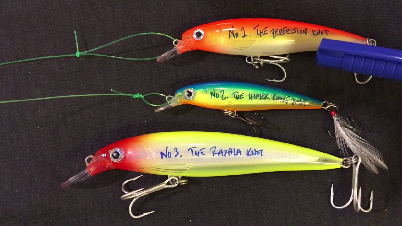 The Rapala Knot - Loop to lure tying 