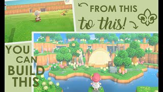 How to build a SUNKEN FLOATING CAMPSITE | Speed Build | Animal Crossing New Horizons | Moazynte