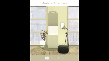 IDEA 🌟 Modern Fireplace | No CC or Mods | The Sims 4 Tutorial #short