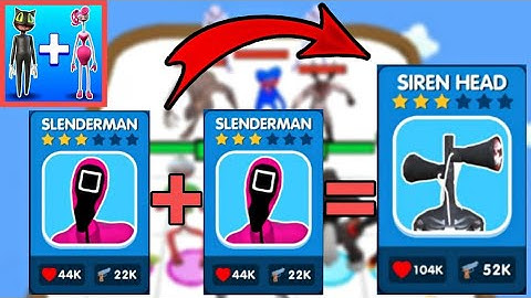 open max level siren head in merge monster army game | android gameplay walkthrough by gamex boiz