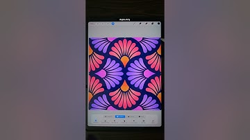 Flower Pattern Digital art in Procreate #patterndesign #seamless #drawingideas #tutorial