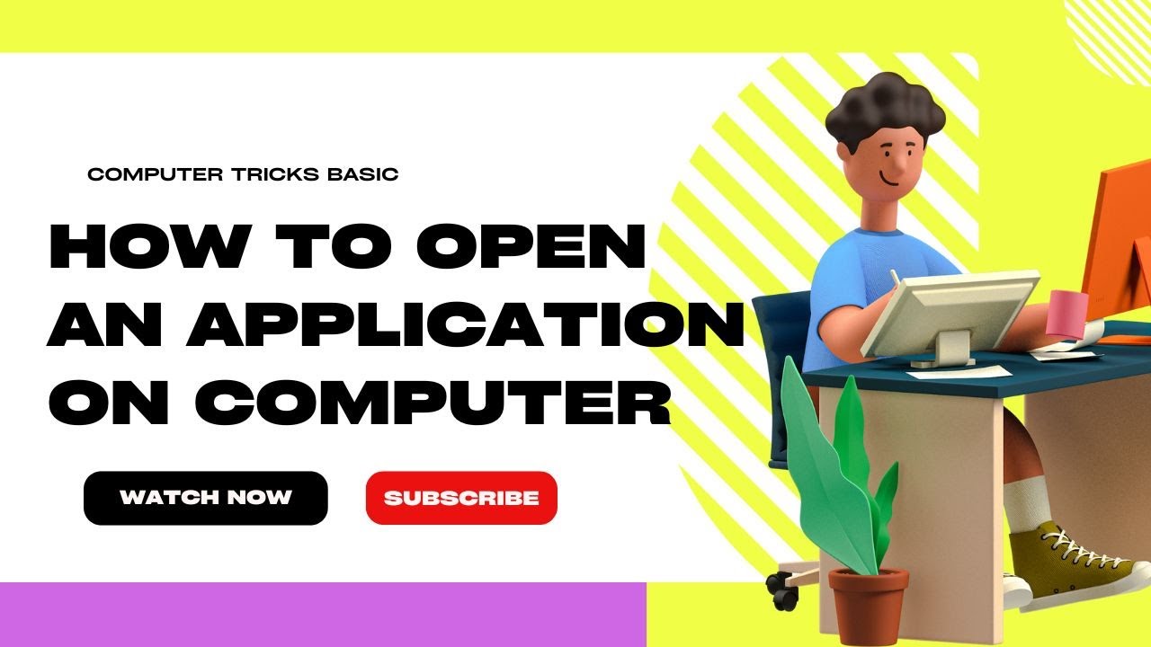 How to open an application on your computer. #technology # ...