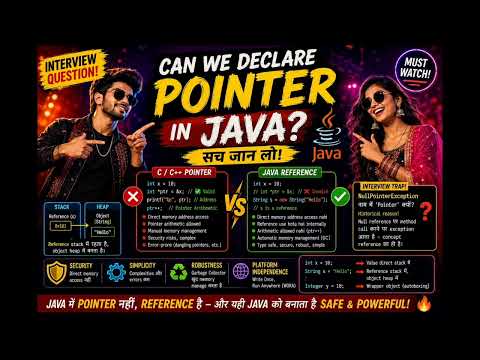 Can We Declare Pointers in Java? 🤔🔥 | Java Interview Question