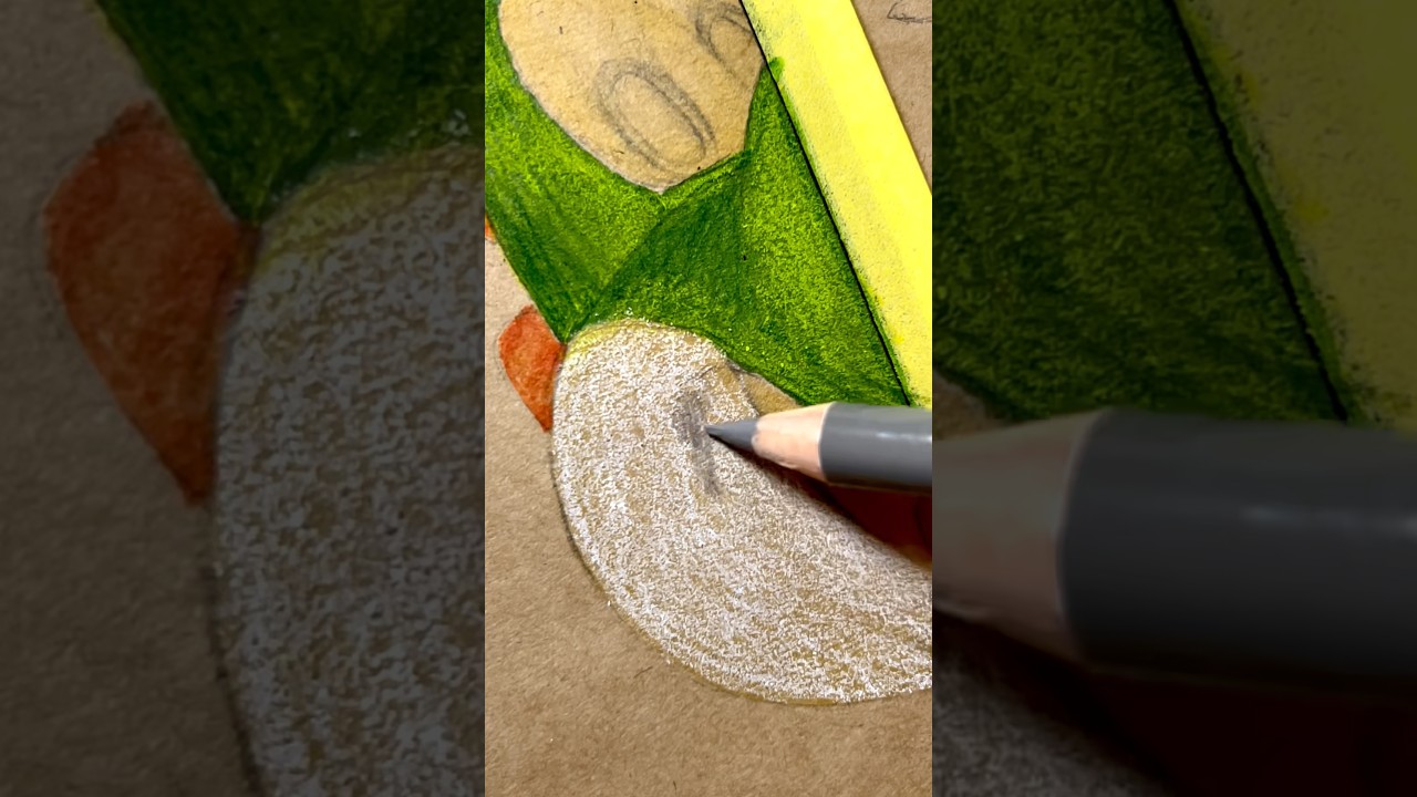 【1時間】ヨッシーを1時間と10時間で描き比べてみた🐸 #shorts