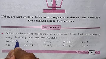 Practice set 26 | Equations | class 6 | maths subject | chapter 10 | std 6th