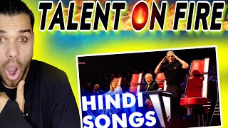 BEST HINDI SONGS ON THE VOICE EVER | BEST Auditions //Reaction