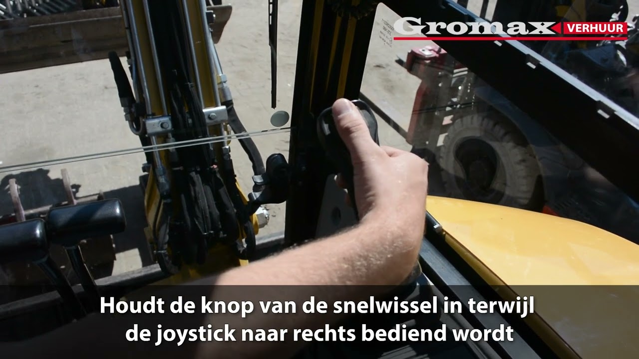 Graafmachine 2,7 ton  snelwissel