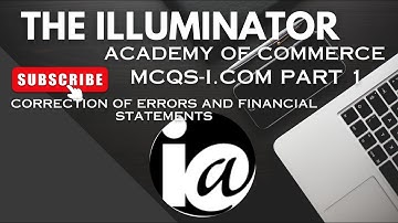 Correction of Error and Financial Statements Part 3 in Urdu/Hindi