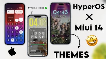 Xiaomi HyperOS New Support Themes 😱 | Dynamic Island & Customized Settings With Animation ✅