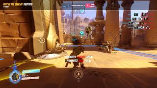OVERWATCH: Junkrat POTG Anubus Quad kill