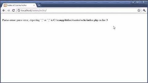 Beginner PHP Tutorial - 8 - echo