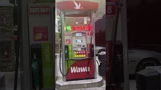 THE NEWEST GAS PUMPS OF THE NEWEST WAWA GAS STATION NEAR OUR AREA