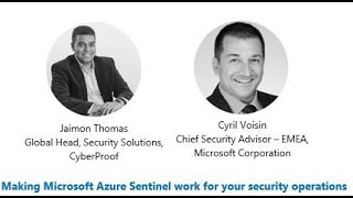 Making Microsoft Azure Sentinel work for your security operations | Partner Webinar | SIEM | SOAR