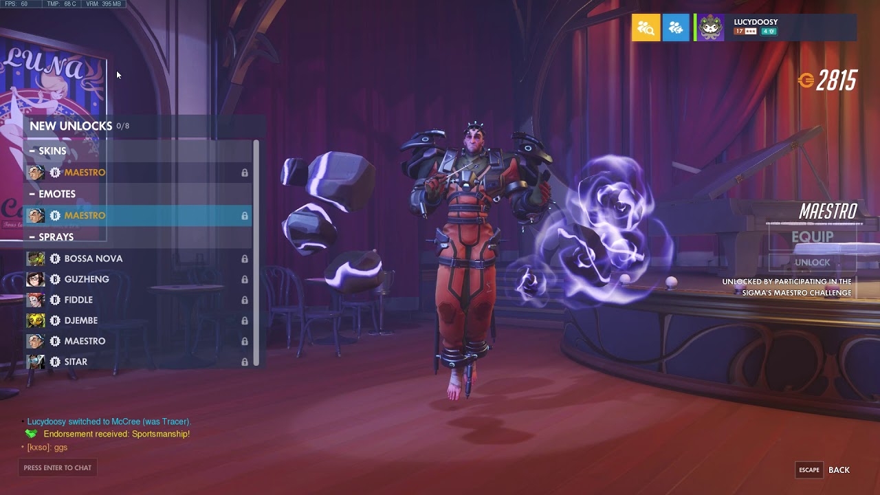 New Sigma Maestro Emote
