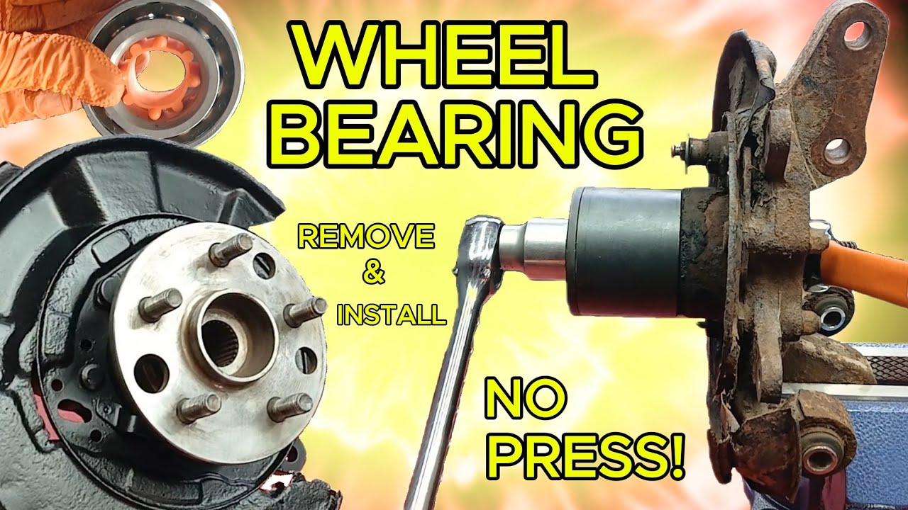 Toyota Rear Wheel Bearing Removal & Install, No Press, Home Setup