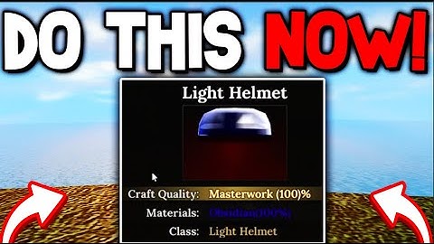 How To GET MASTERWORK HIGH QUALITY in The Forge! Roblox