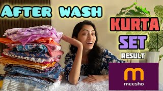 After wash meesho kurta set review | meesho kurta set haul | meesho suit set | #meesho #meeshohaul