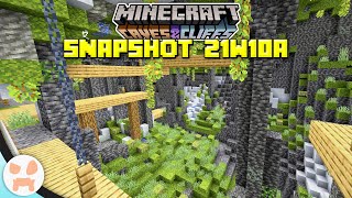 LUSH CAVES, DEEPSLATE CHANGES, + MORE! | Minecraft 1.17 Caves and Cliffs Snapshot 21w10a