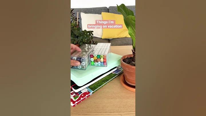 Art supplies i’m bringing on vacation #artshorts #sketchbook #arthaul