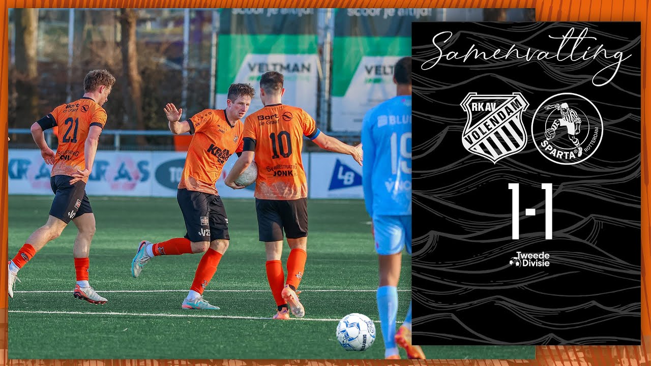 🤯 PLUGBOER IN THE DYING SECONDS | Samenvatting RKAV Volendam - Jong Sparta: 1 - 1 (2025-2026)
